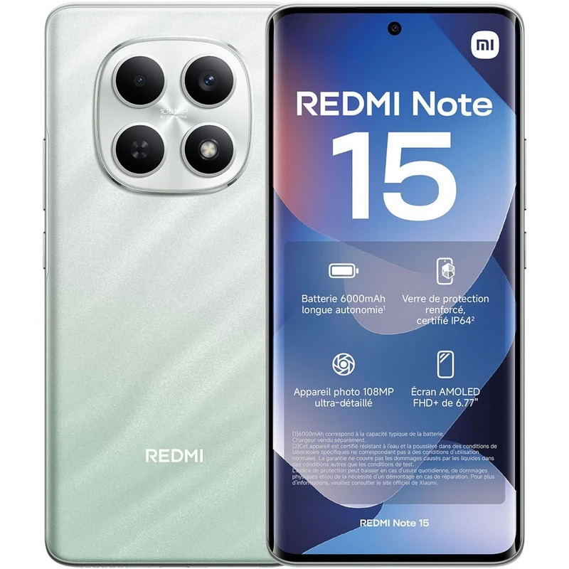 موبایل شیائومی Redmi Note 15 4G ظرفیت 256 رم 8 گیگابایت